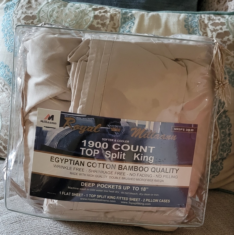Sleep Number P6 Split Top King Sheets